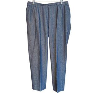 Draper's & Damon's Petites Women's Blue Denim Jean Lounge Pants PL
